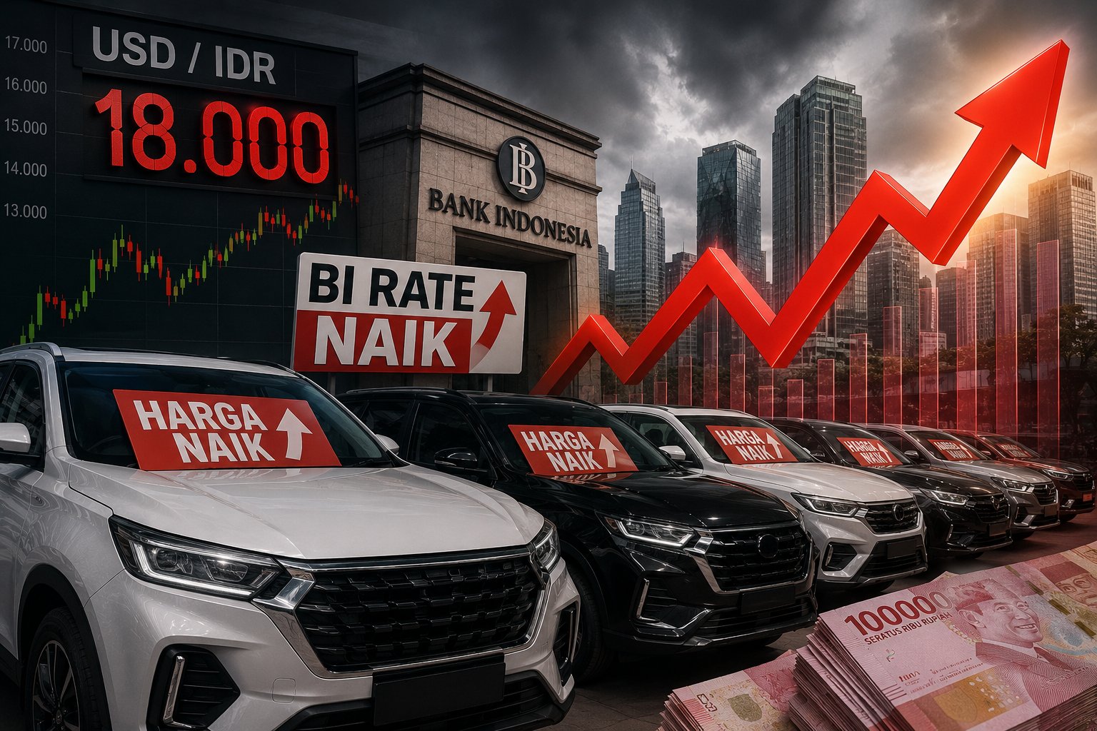 Harga Mobil Diprediksi Naik Gila-gilaan Imbas Rupiah Tembus Rp18.000 dan BI Rate Naik