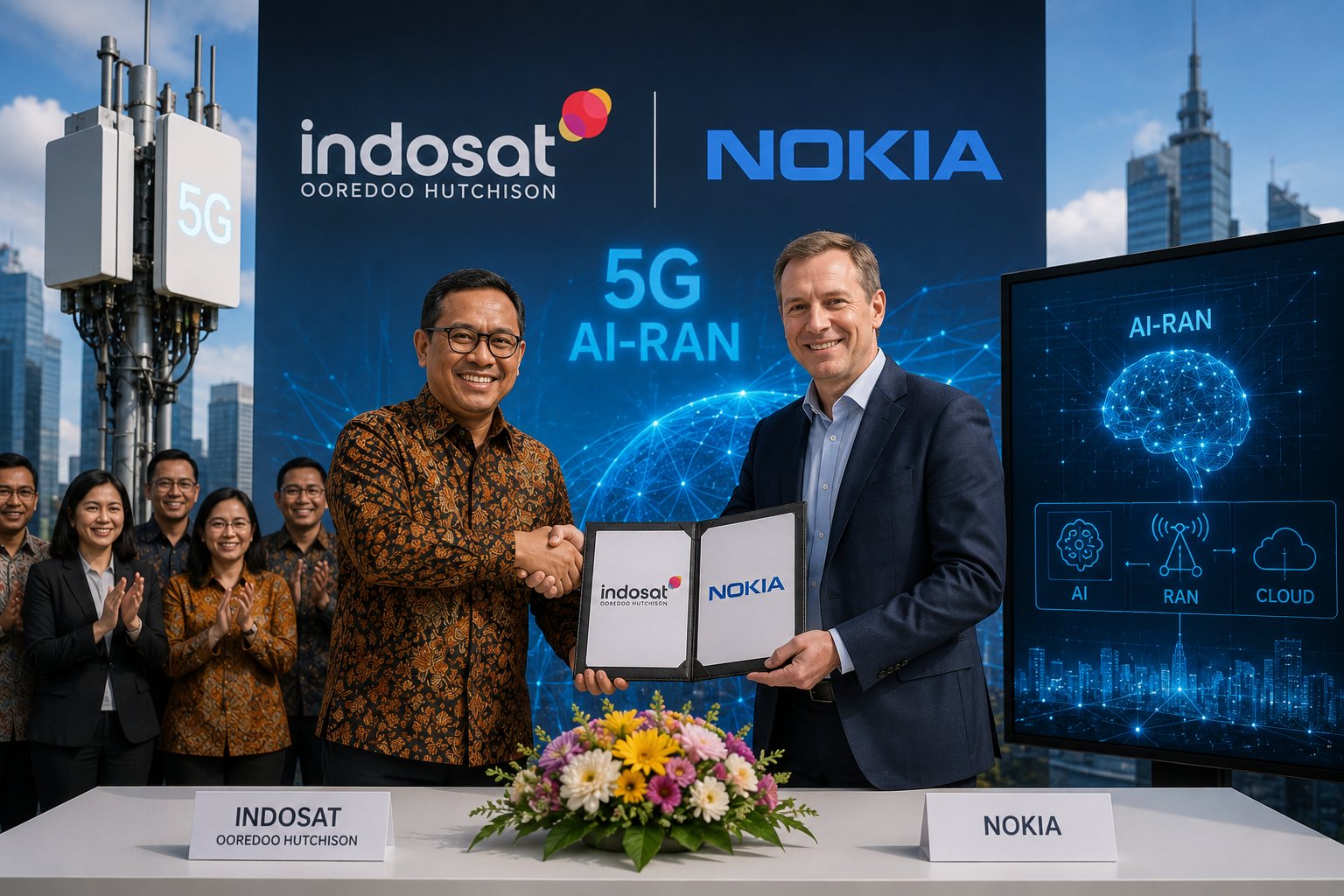 Indosat Gandeng Nokia untuk Percepat Implementasi Jaringan 5G dan AI-RAN di Indonesia