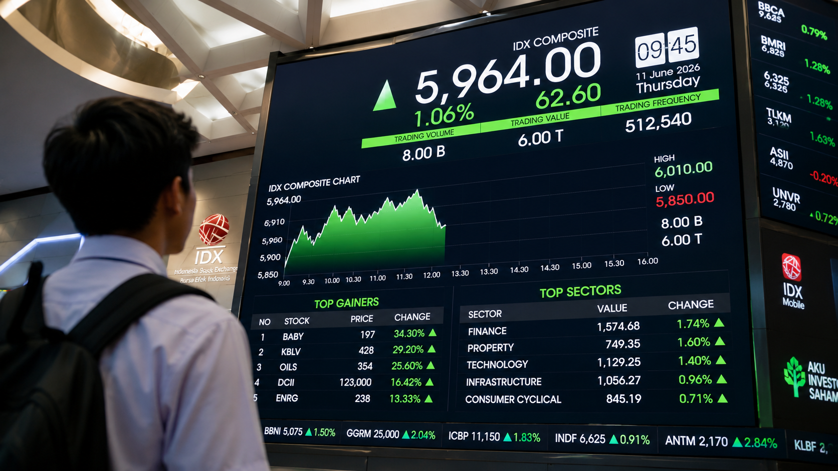IHSG Kembali Menguat di Tengah Pelemahan Bursa Asia, Sektor Keuangan dan Teknologi Jadi Penopang