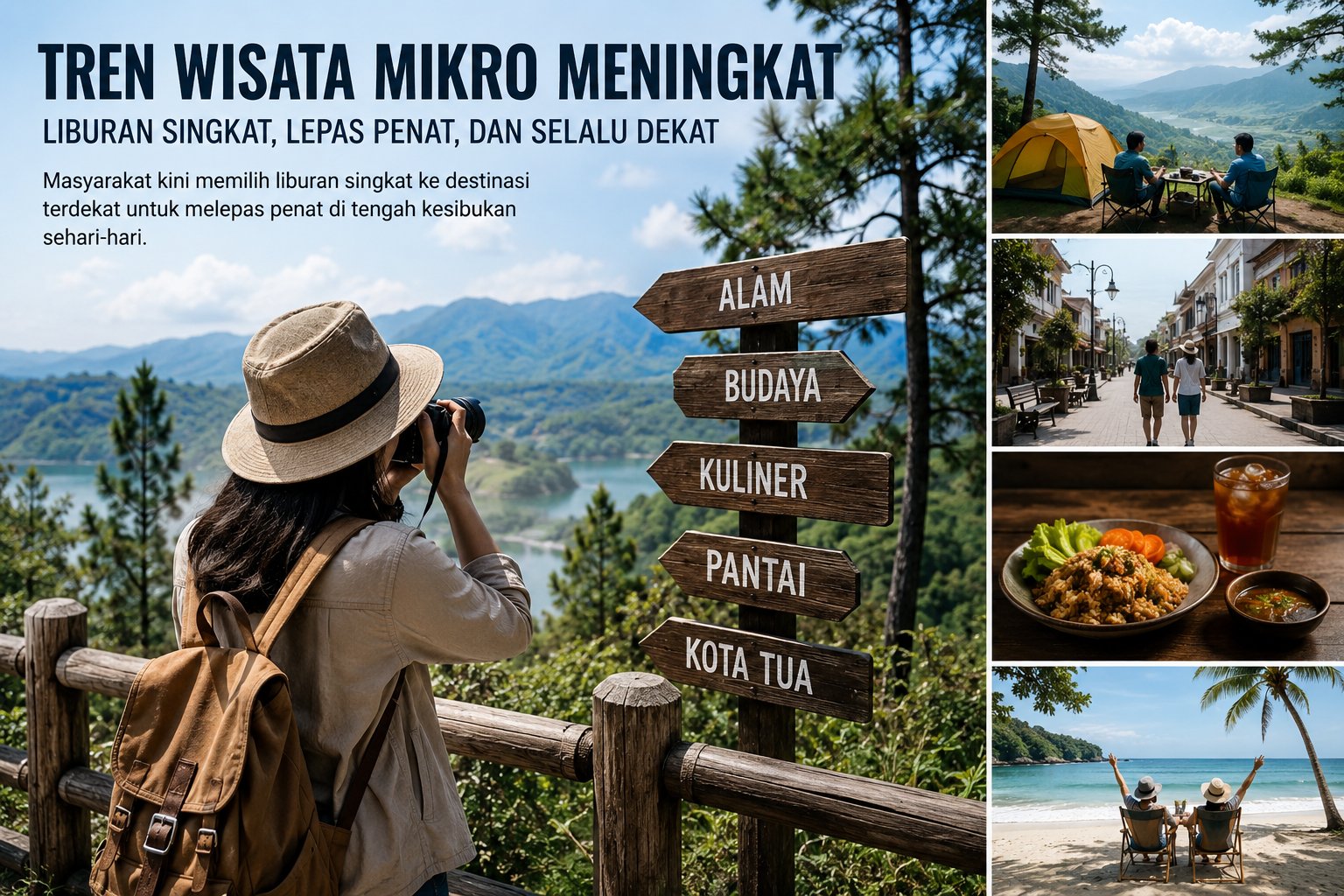 Tren Wisata Mikro Meningkat, Masyarakat Pilih Liburan Singkat untuk Lepas Penat