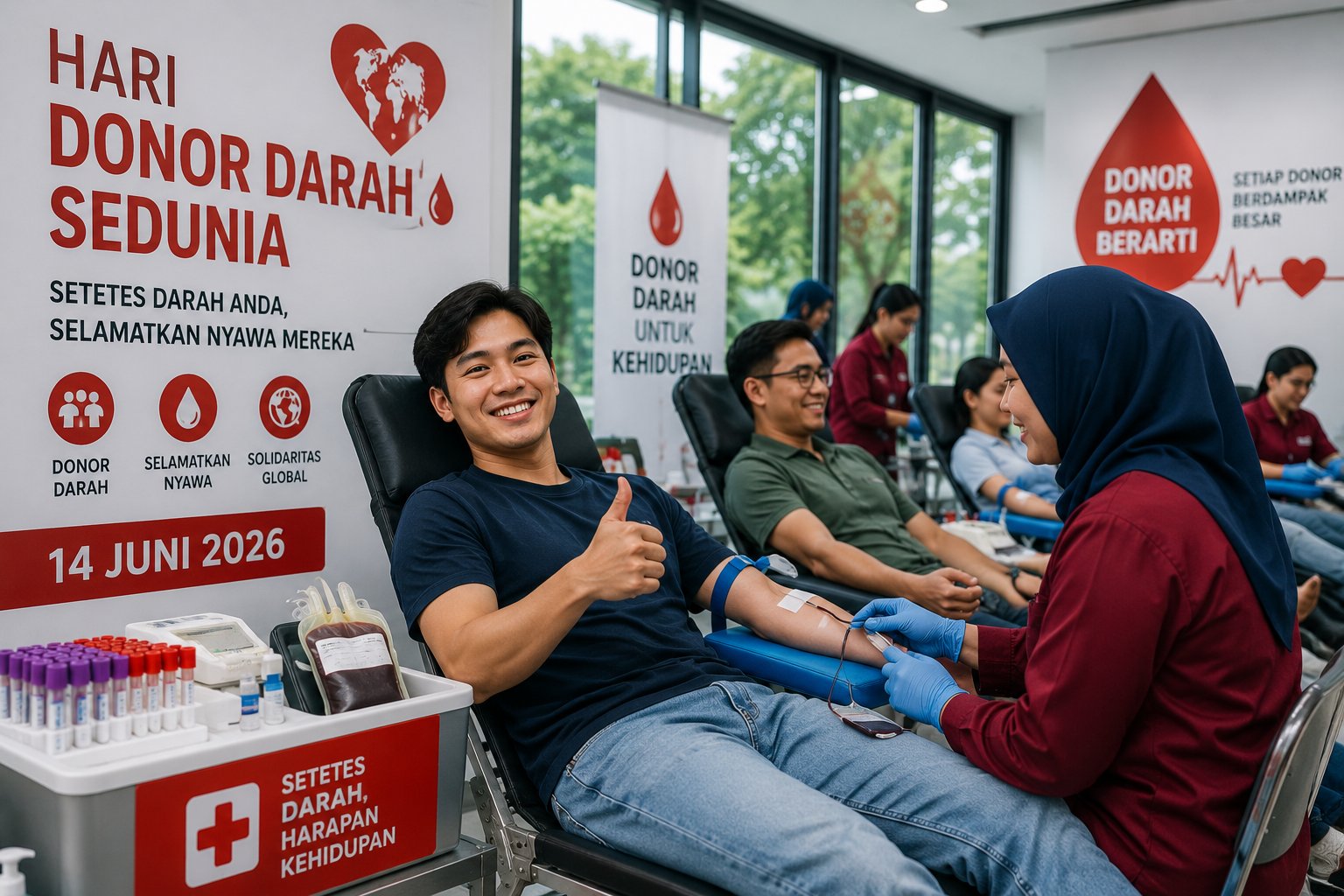 Hari Donor Darah Sedunia Momentum Tingkatkan Kesadaran Global dan Ketersediaan Stok Darah
