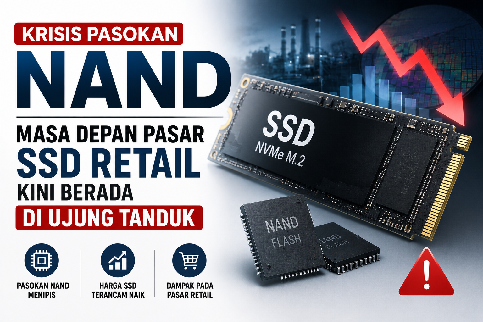 Krisis Pasokan NAND, Masa Depan Pasar SSD Retail Kini Berada di Ujung Tanduk