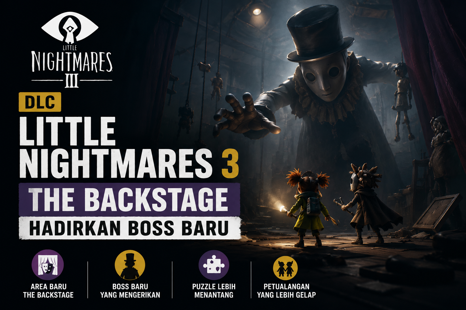 DLC Little Nightmares 3 – The Backstage Hadirkan Boss Baru yang Lebih Mengerikan