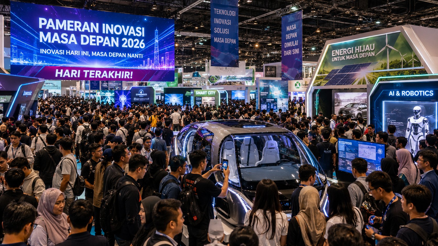 Pecah! Ribuan Pengunjung Padati Hari Terakhir Pameran Inovasi Masa Depan 2026