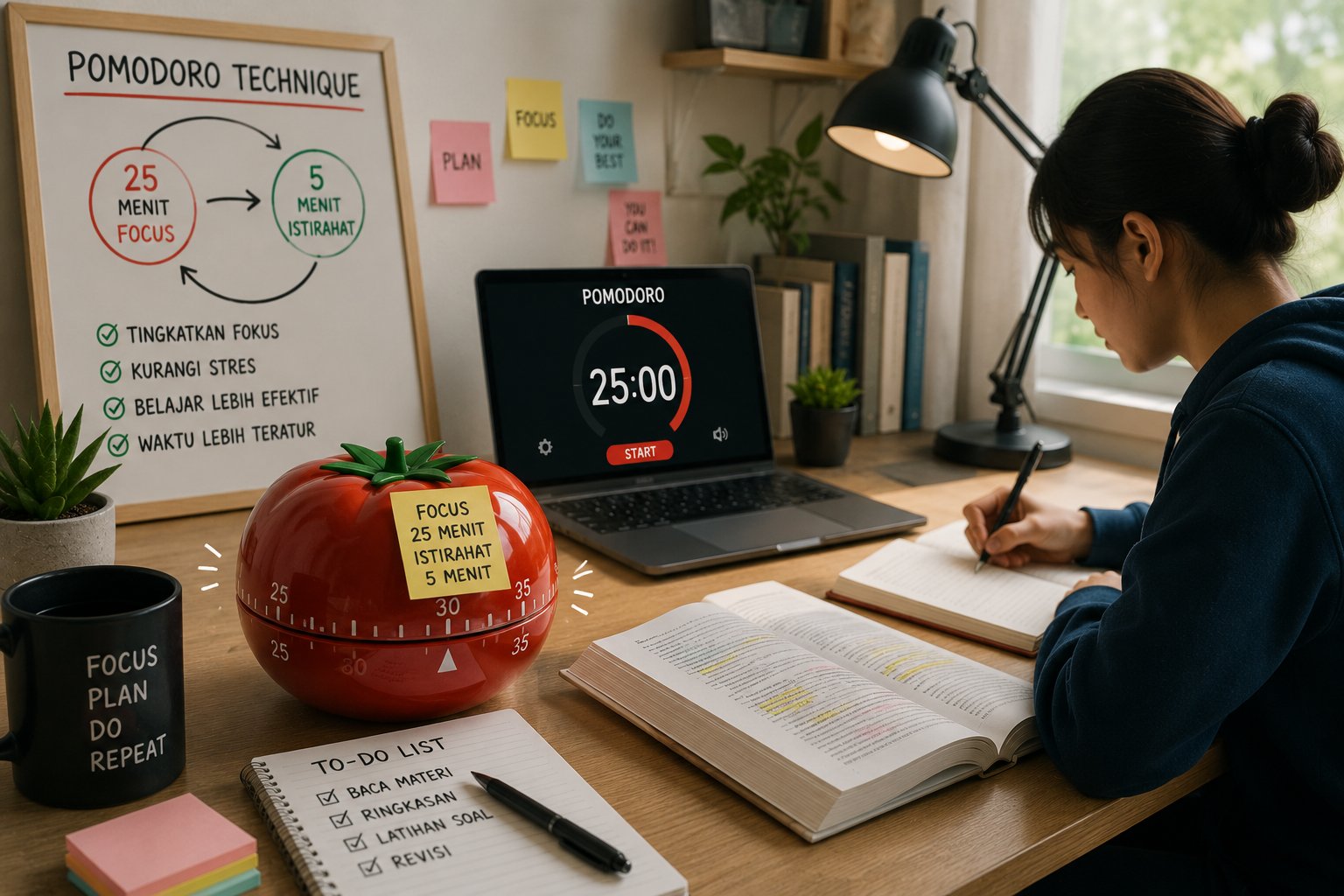 Metode Pomodoro Kunci Produktivitas Belajar Tanpa Stres yang Bisa Dicoba Kapan Saja