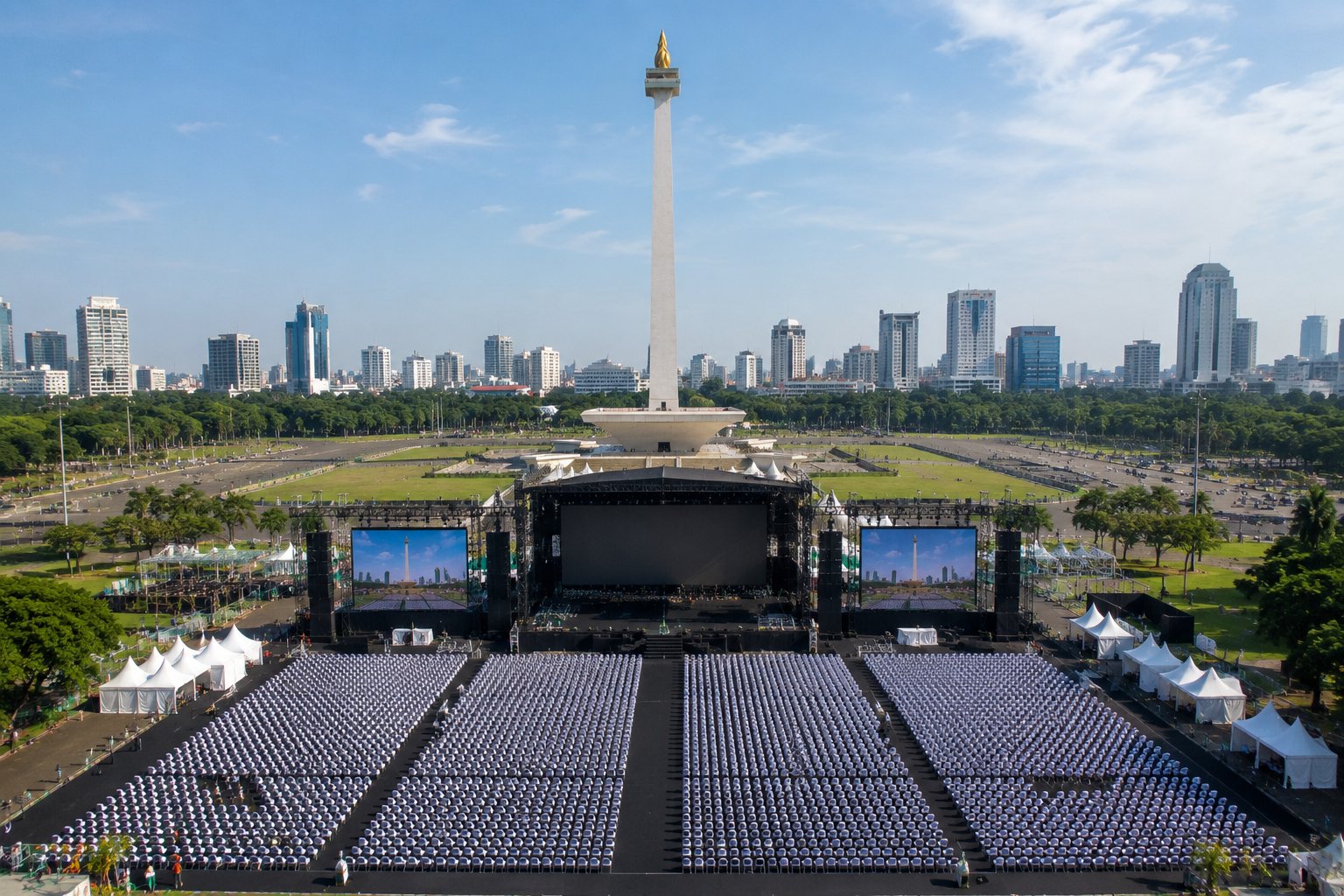 Haul Akbar Ulama dan Habaib Betawi 2026 di Monas, Pramono Duduk Bersama Para Pengkritik