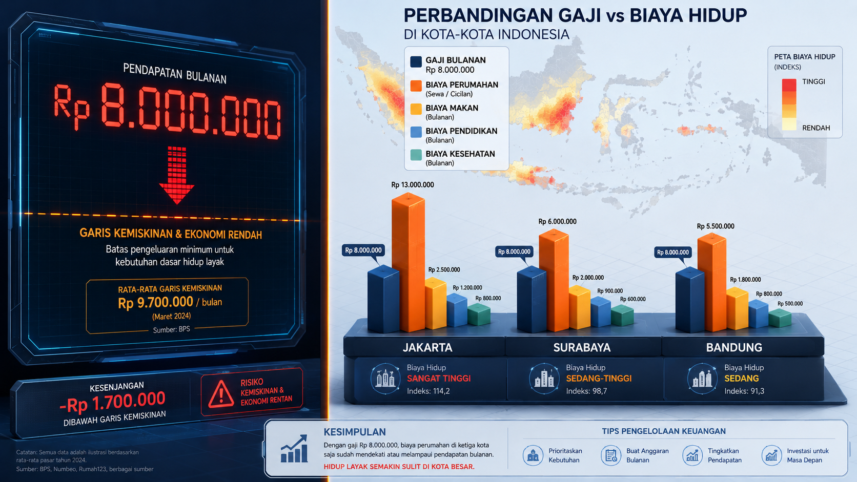 Jangan Kaget, Ini Alasan Gaji Rp8 Juta Resmi Masuk Kategori Ekonomi Rendah.