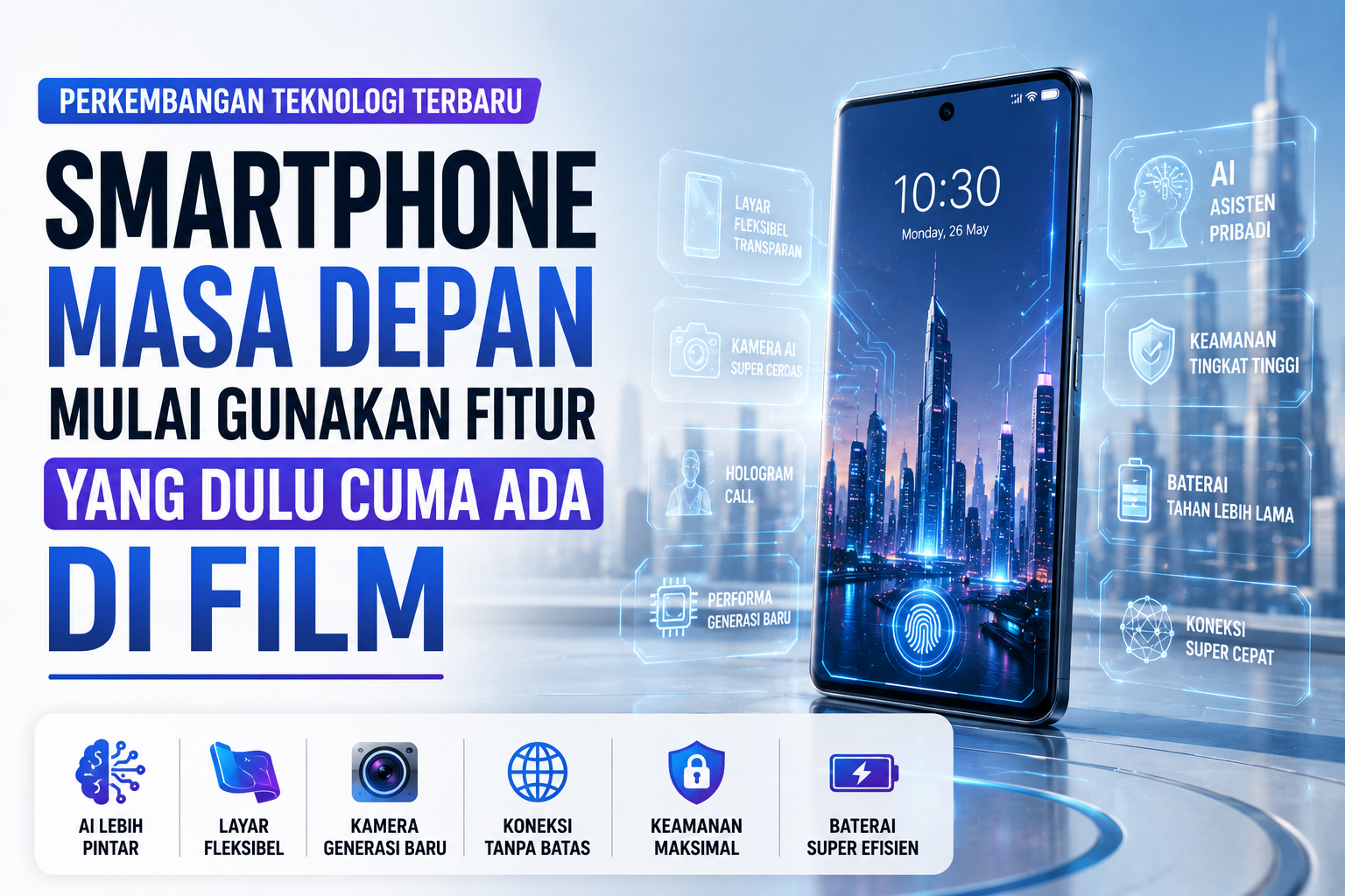 Perkembangan Teknologi Terbaru: Smartphone Masa Depan Mulai Gunakan Fitur yang Dulu Cuma Ada di Film