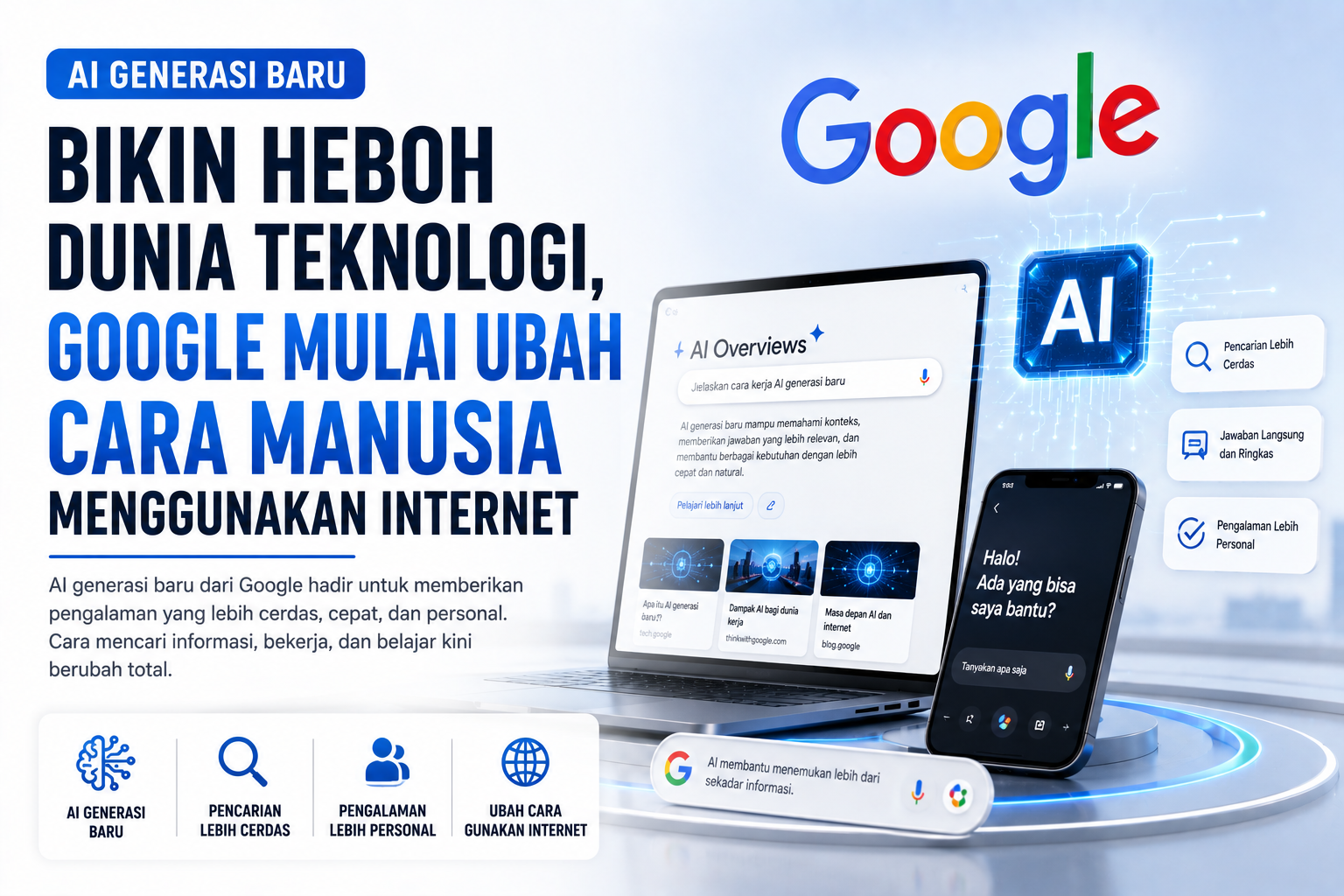 AI Generasi Baru Bikin Heboh Dunia Teknologi, Google Mulai Ubah Cara Manusia Menggunakan Internet