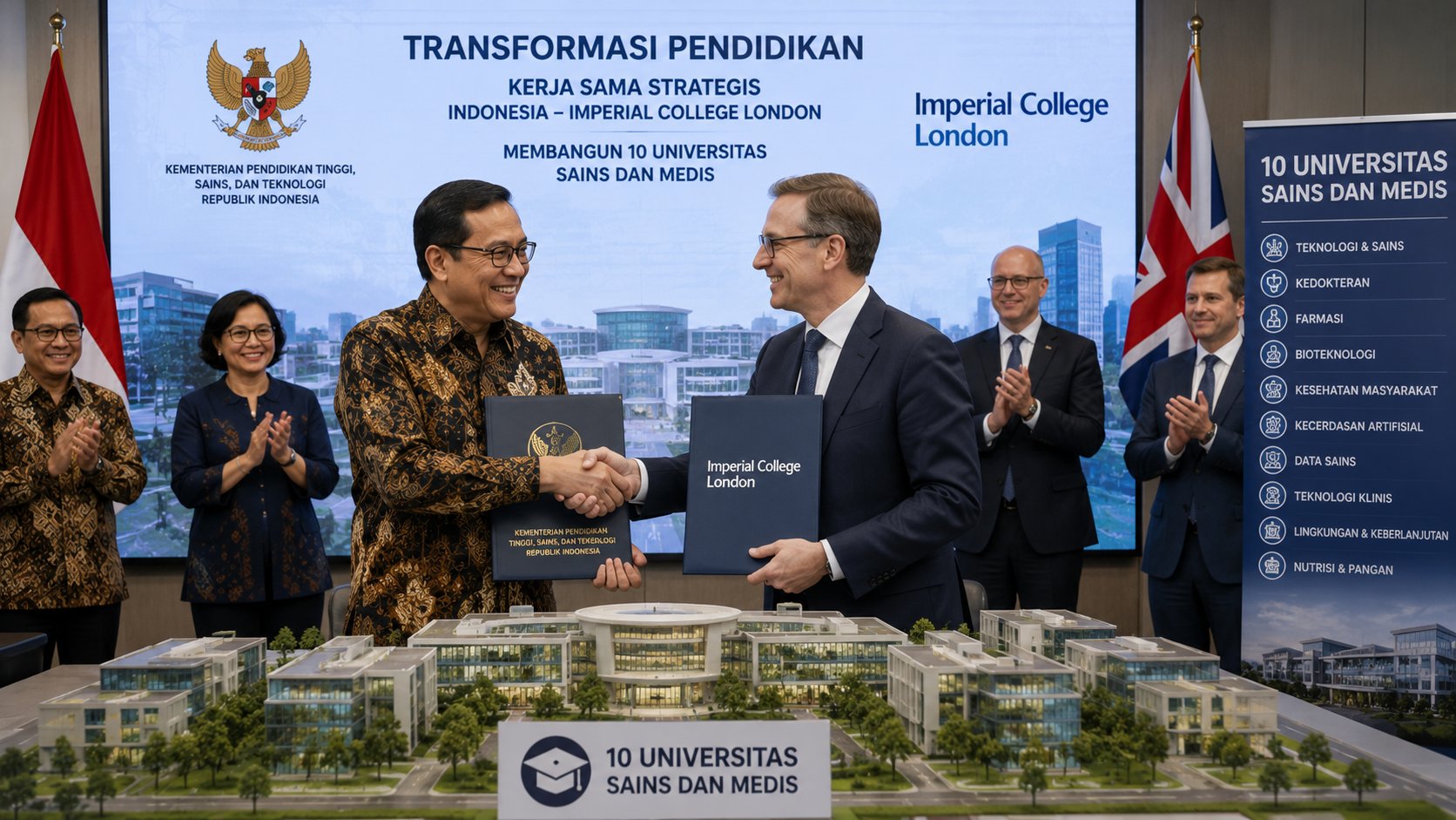 Transformasi Pendidikan, Pemerintah Gandeng Imperial College London Bangun 10 Universitas Sains dan Medis