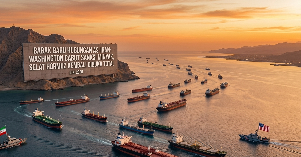 Babak Baru Hubungan AS-Iran Washington Cabut Sanksi Minyak, Selat Hormuz Kembali Dibuka Total