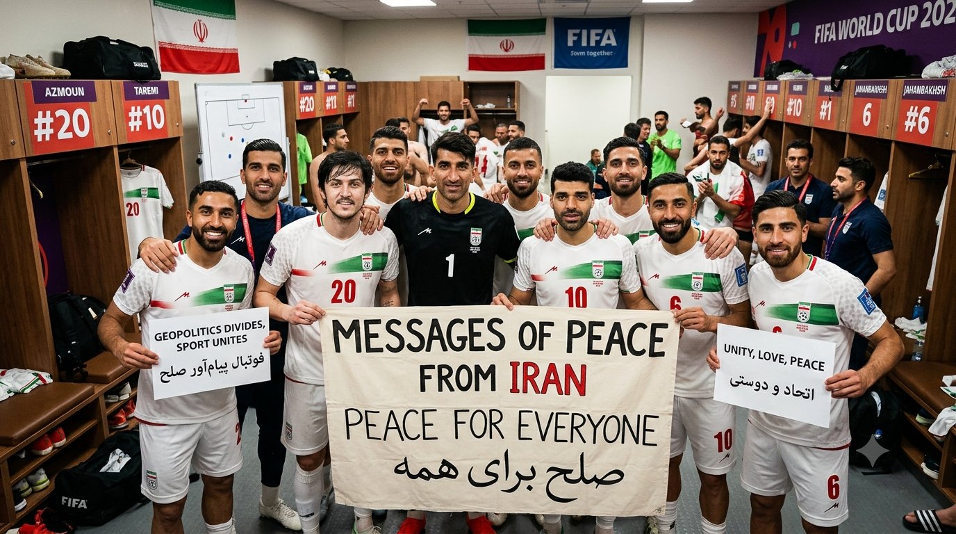 Dinamika Geopolitik & Olahraga Pesan Damai Timnas Iran dari Ruang Ganti Piala Dunia 2026 Mencuri Perhatian Dunia