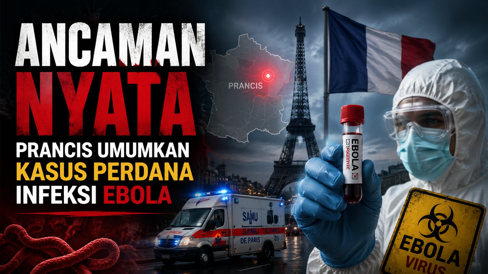 Ancaman Nyata, Prancis Umumkan Kasus Perdana Infeksi Ebola