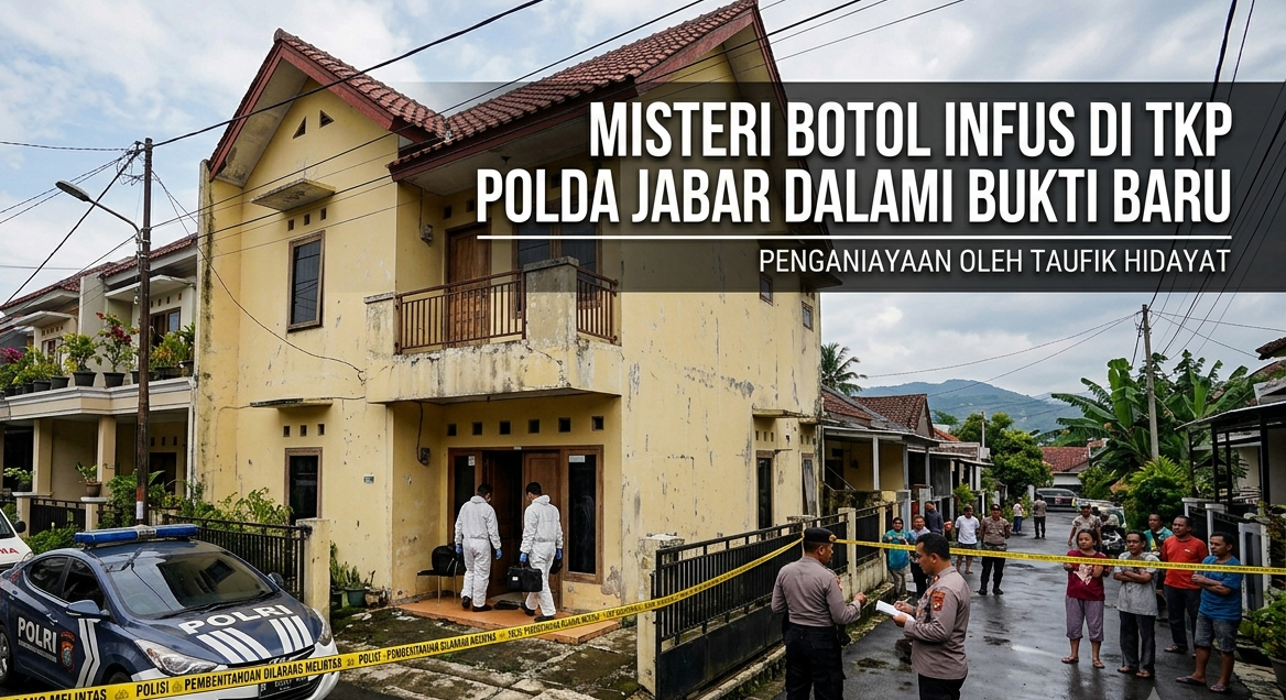 Misteri Botol Infus di TKP, Polda Jabar Dalami Bukti Baru Kasus Penyekapan 3 Tahun oleh Taufik Hidayat