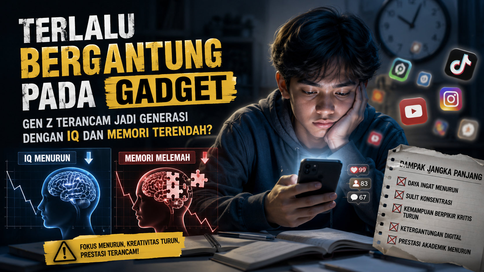 Terlalu Bergantung pada Gadget, Gen Z Terancam Jadi Generasi dengan IQ dan Memori Terendah?