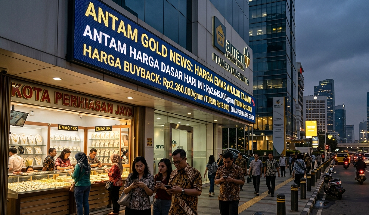Harga Emas Antam Anjlok Tajam, Investor Mulai Lirik Perhiasan Emas Muda sebagai Alternatif