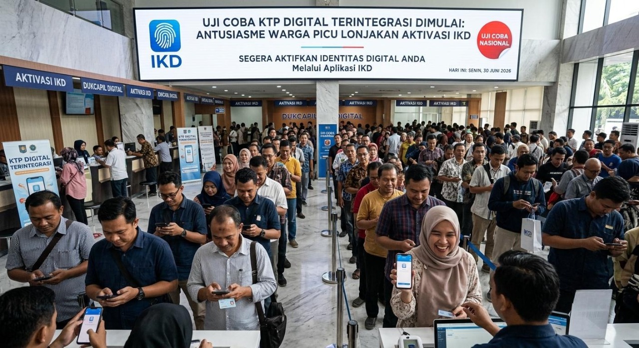 Uji Coba KTP Digital Terintegrasi Dimulai, Antusiasme Warga Picu Lonjakan Aktivasi IKD