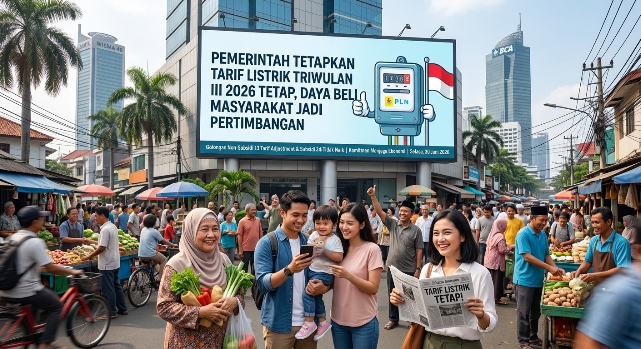 Pemerintah Tetapkan Tarif Listrik Triwulan III 2026 Tetap, Daya Beli Masyarakat Jadi Pertimbangan