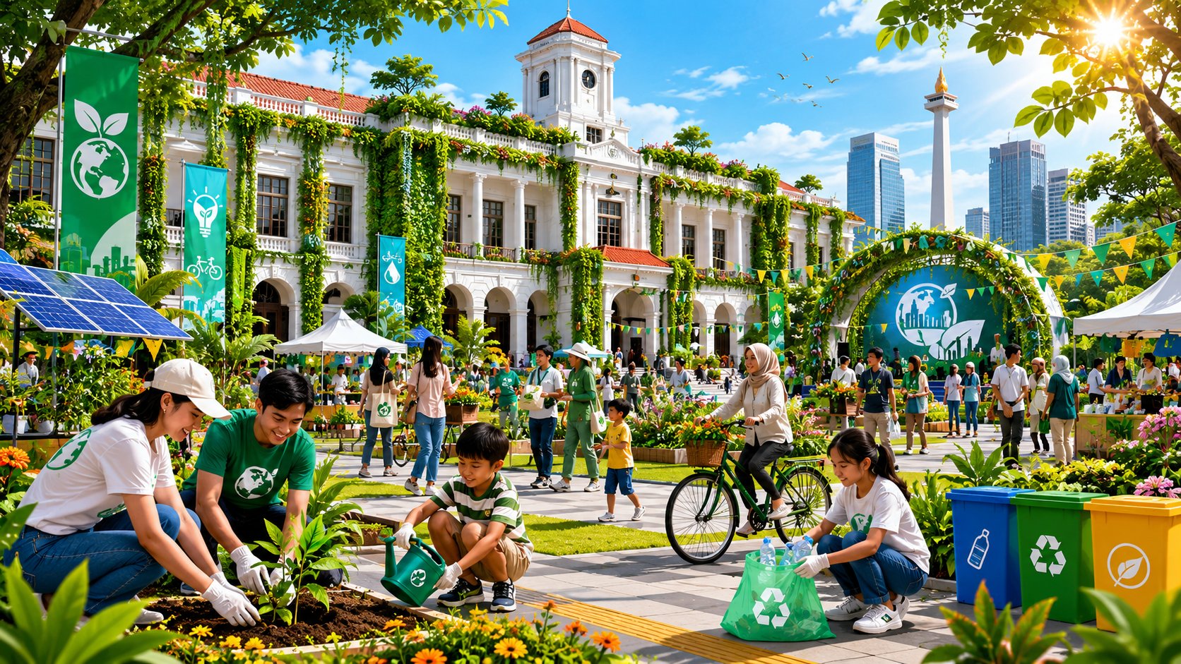 Balai Kota Disulap Jadi Ruang Hijau Jakarta Eco Future Fest 2026 Ajak Warga Aksi Nyata