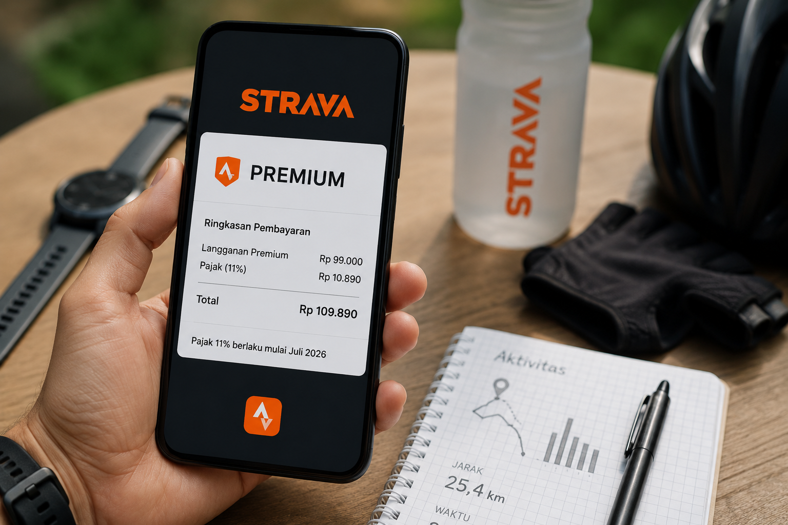 Berlaku Mulai Juli 2026, Strava Resmi Pungut Pajak 11 Persen Bagi Pelanggan Premium di Indonesia