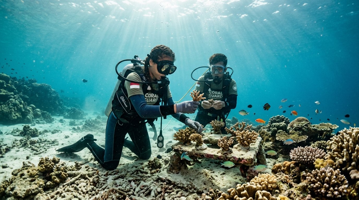 Harapan Baru dari Dasar Laut Komunitas Penyelam Muda Indonesia Gencarkan Restorasi Terumbu Karang