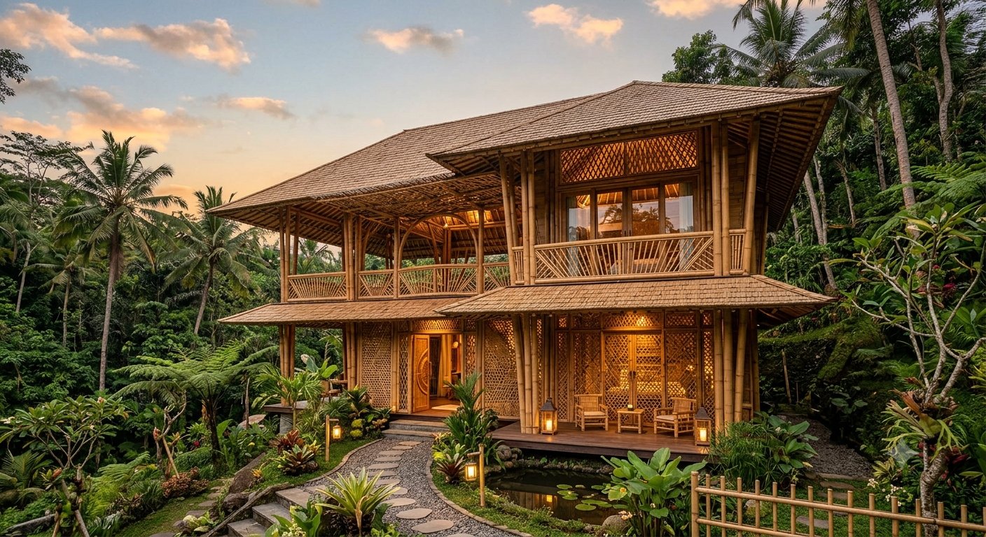 Menembus Batas Tradisi Rumah Berkelanjutan Berbahan Dasar Bambu Kini Naik Daun di Dunia Arsitektur Modern