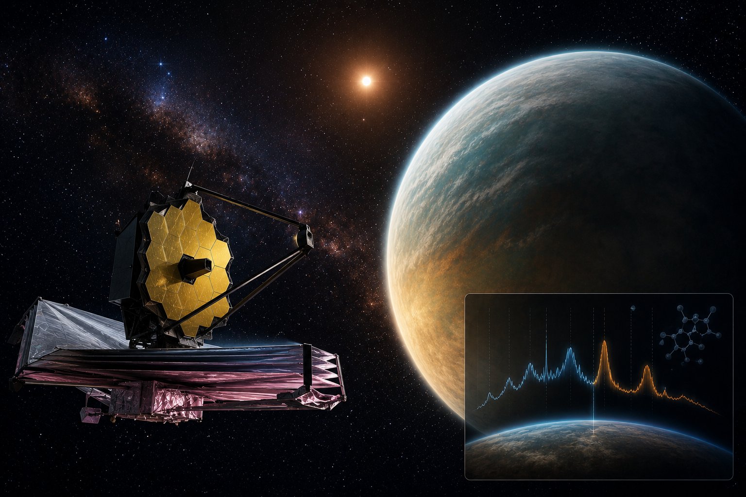 Teleskop James Webb Deteksi Anomali Kimia di Atmosfer Eksoplanet Baru, Mungkinkah Ada Kehidupan?