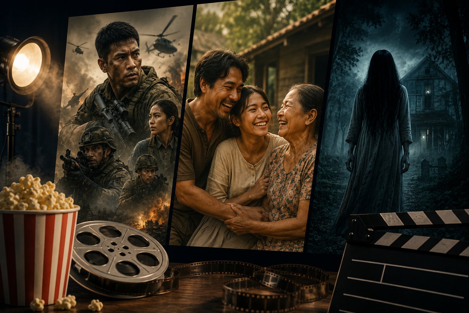 Tiga Film Nasional dengan Genre Berbeda Siap Hibur Penonton Tanah Air