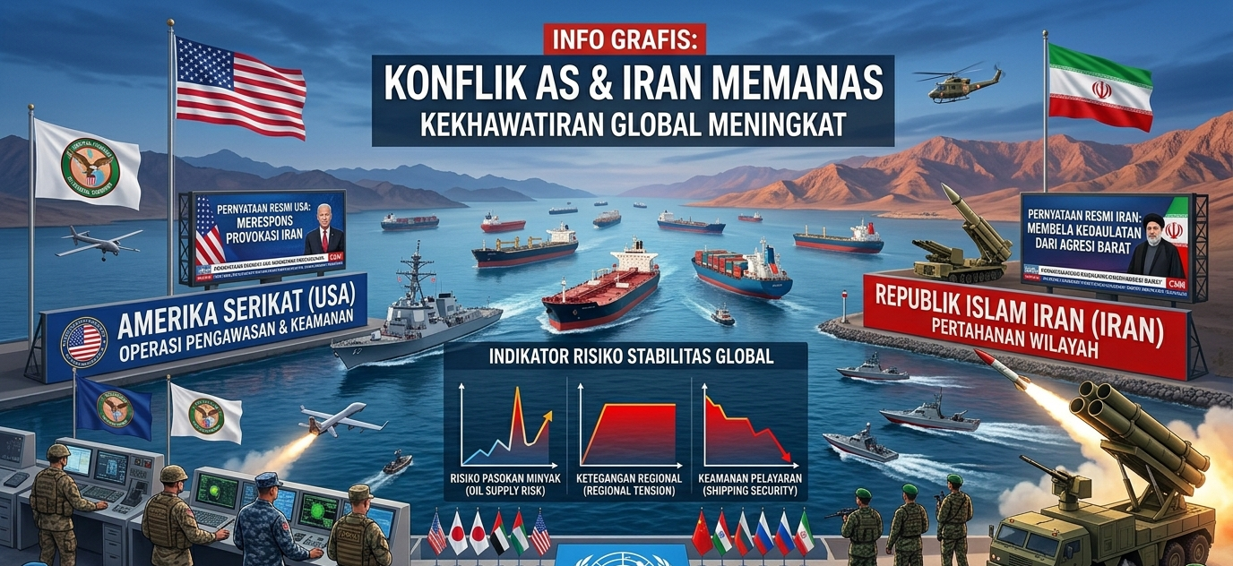 Konflik Amerika Serikat dan Iran Kembali Memanas, Kekhawatiran Terhadap Stabilitas Global Meningkat