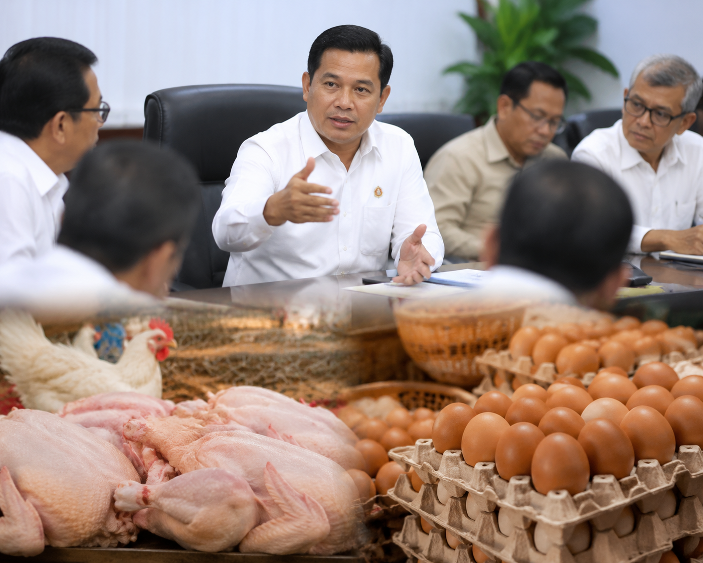Tok! Wamen Pertanian Sepakati Harga Ayam Rp 19.500 dan Telur Rp 24.000 per Kg Mulai 15 Juli