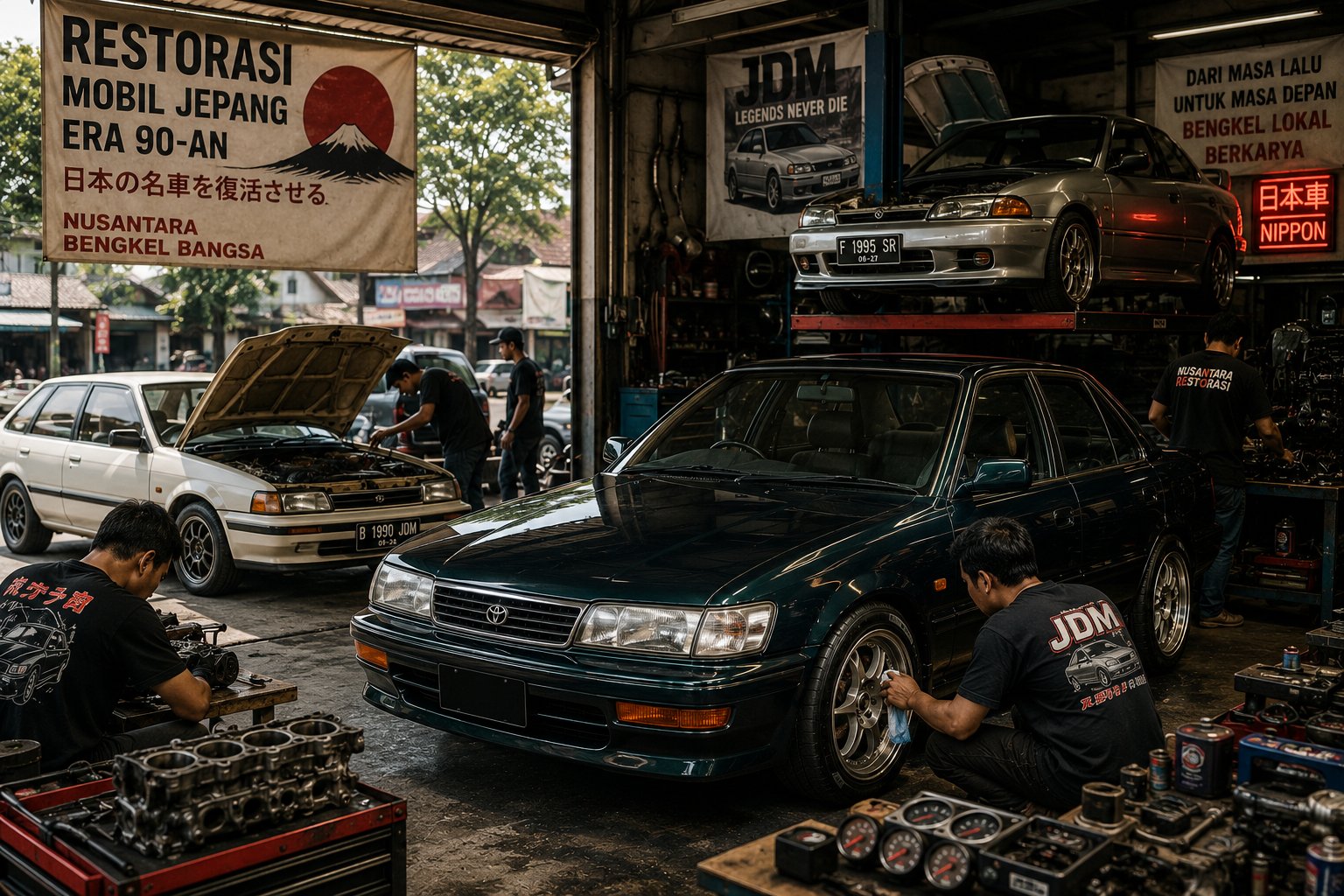 Tren Restorasi Mobil Jepang Era Sembilan Puluhan Gairahkan Kembali Bisnis Bengkel Lokal Nusantara