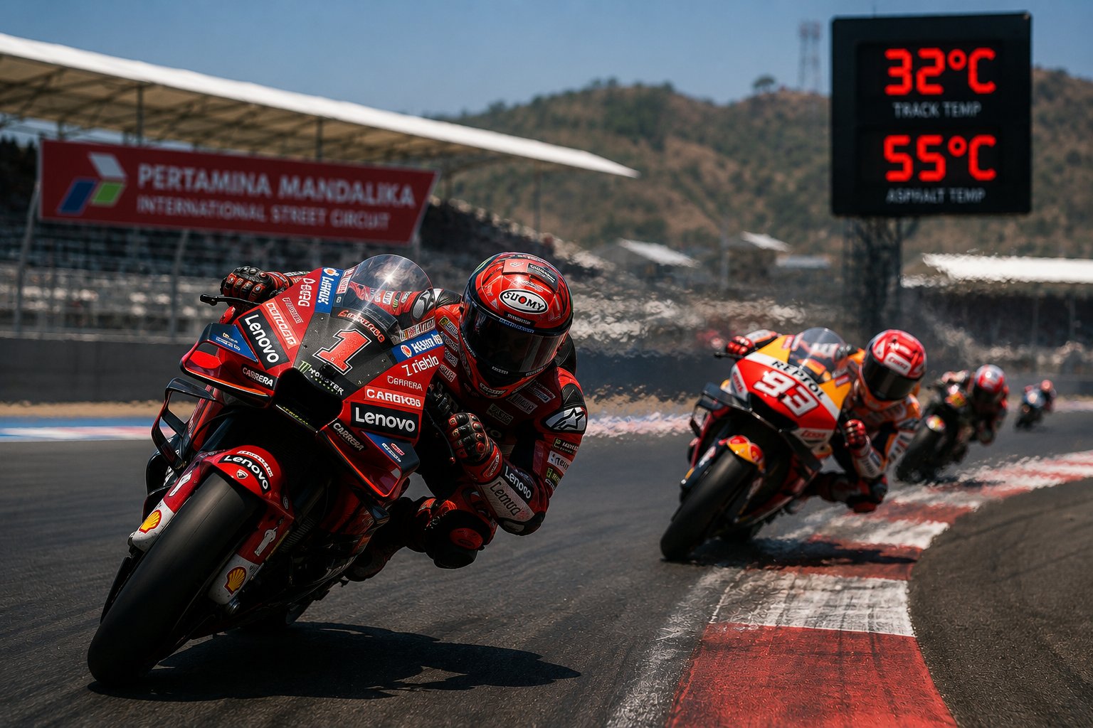 Deru Knalpot dan Terik Aspal Mandalika Jadi Ujian Terberat Fisik Pembalap MotoGP Musim Ini
