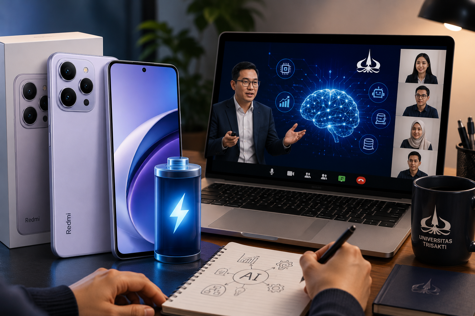 Redmi Note 17 Resmi Meluncur dengan Layar 7 Inci dan Baterai Jumbo, Universitas Trisakti Gelar Webinar Strategi AI
