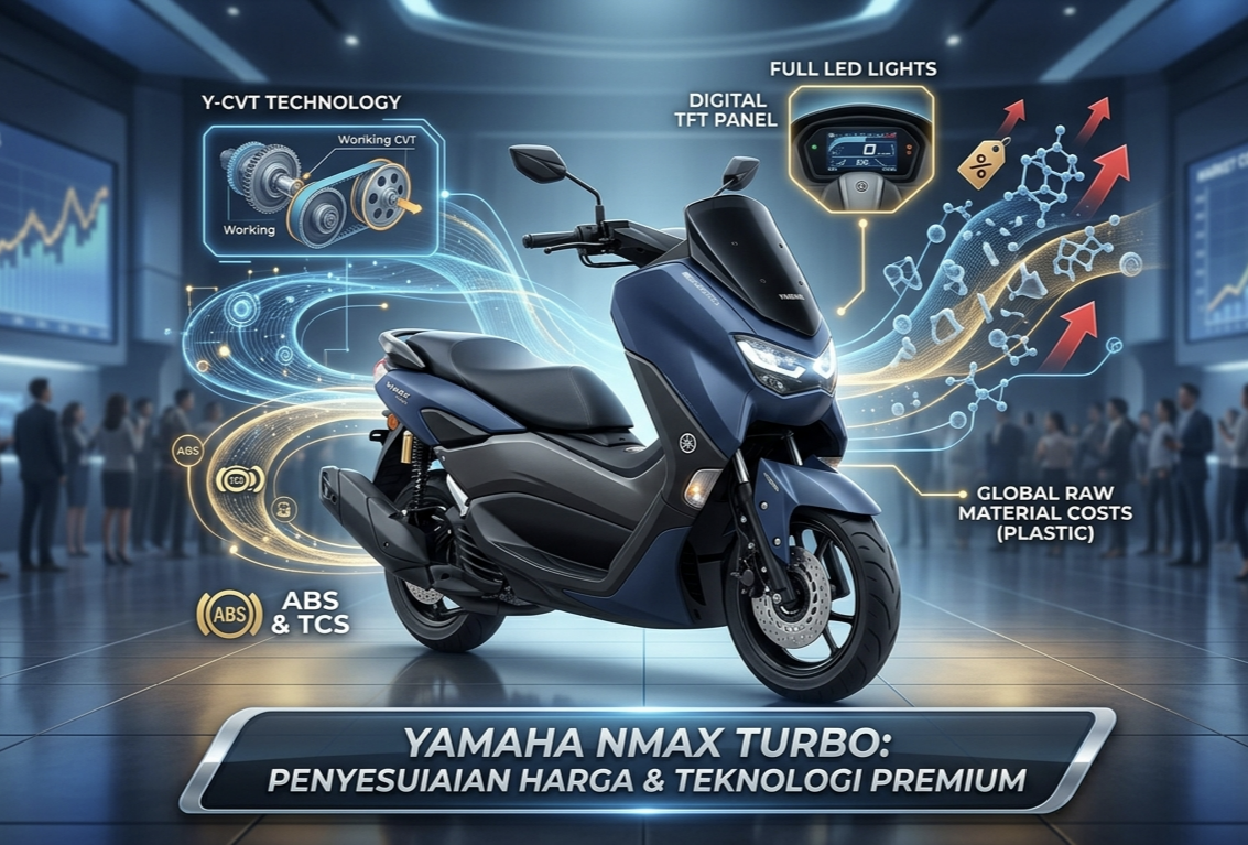 Tren Pasar Skutik Premium, Yamaha Resmi Sesuaikan Harga Nmax Turbo Akibat Lonjakan Biaya Bahan Baku Global