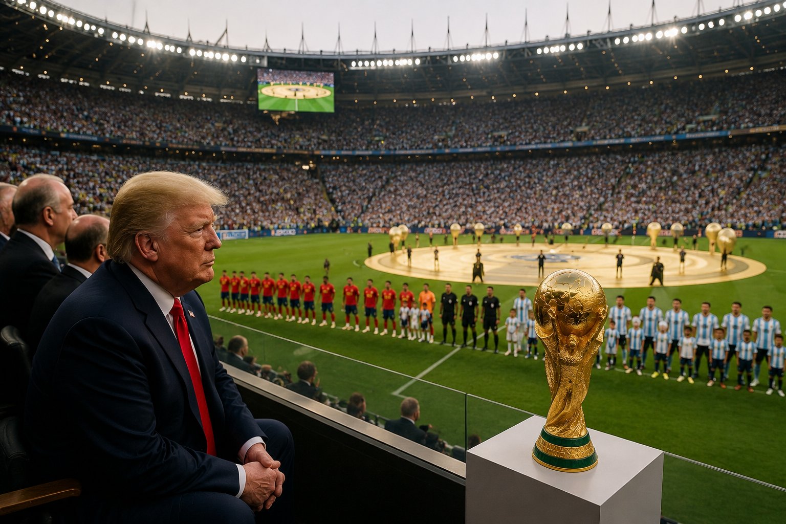 Trump Hadir di Final Piala Dunia 2026 di Tengah Kontroversi, Spanyol Vs Argentina Perebutkan Trofi