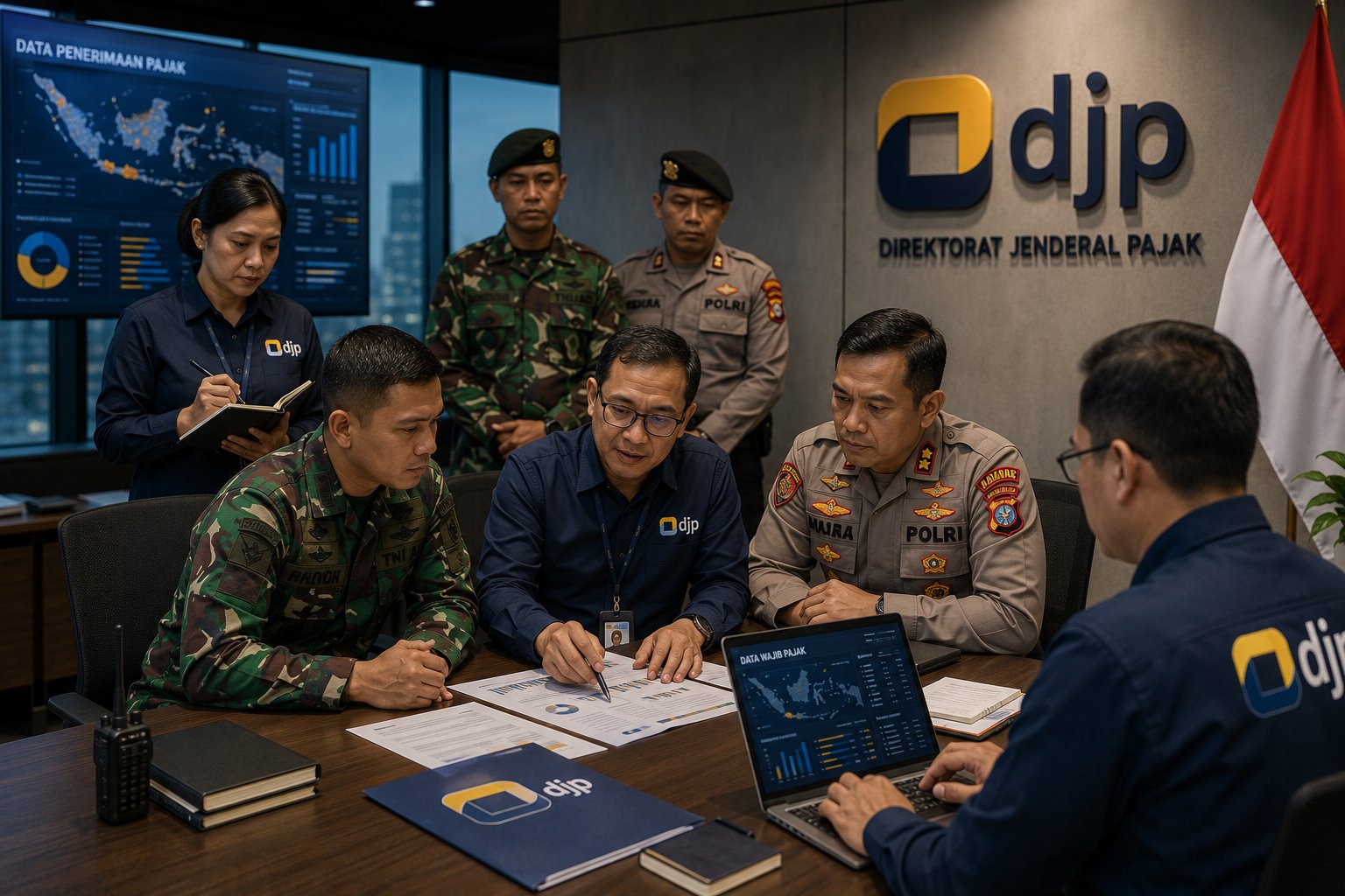 Kolaborasi Baru DJP, Unsur TNI dan Polri Resmi Dilibatkan Awasi Wajib Pajak di Lapangan