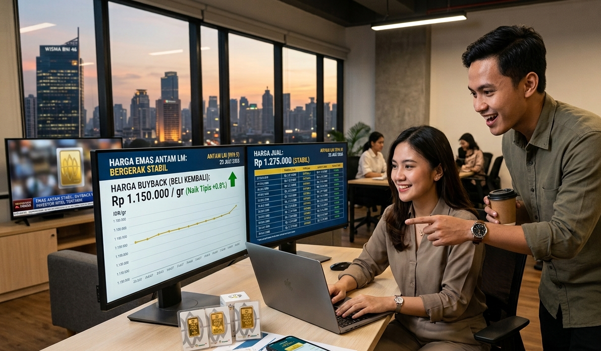 Harga Emas Antam Bergerak Stabil Buyback Naik Tipis Sedot Perhatian Investor Ritel