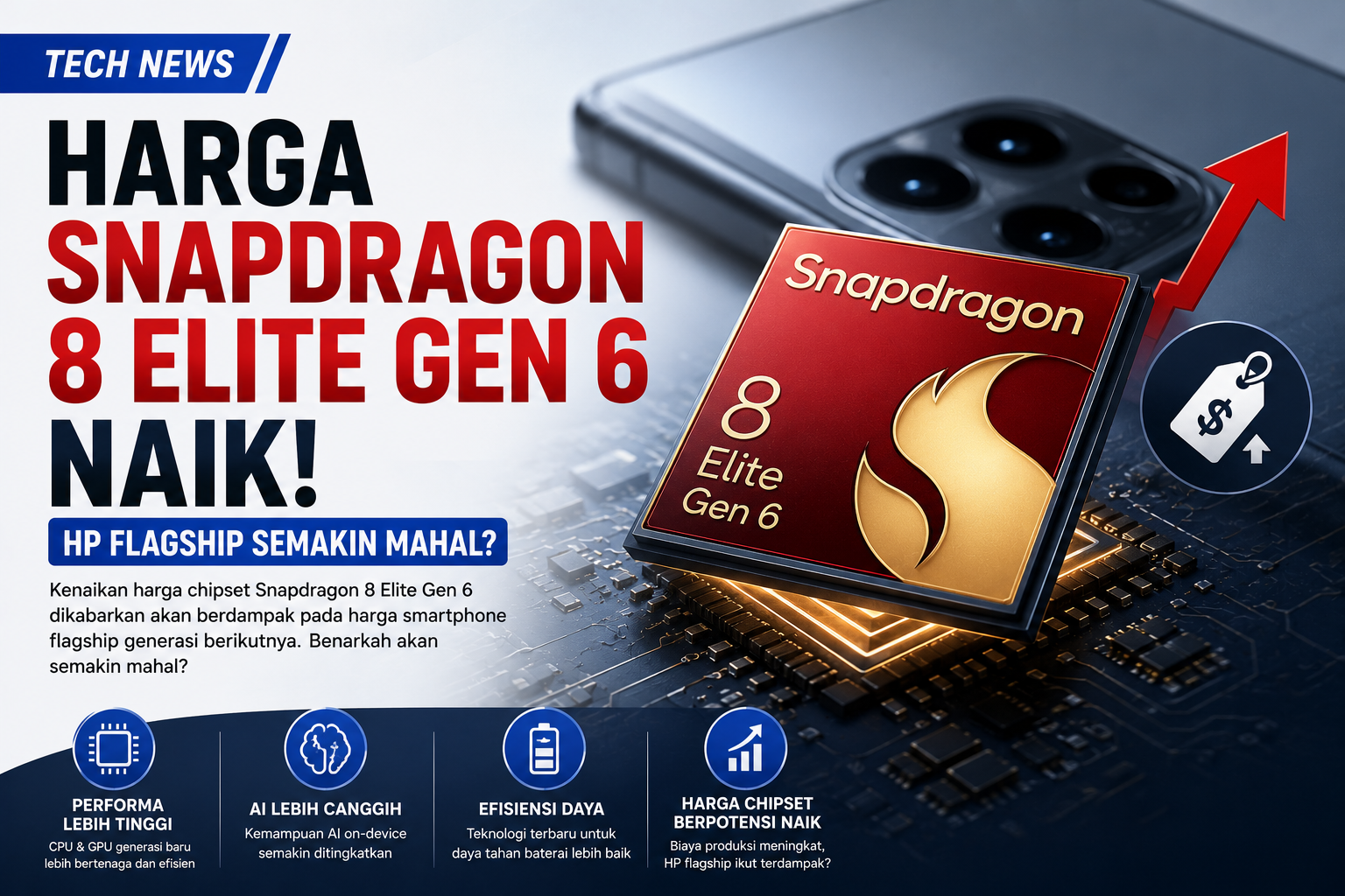 Rumor Harga Snapdragon 8 Elite Gen 6 Meningkat, Apakah Smartphone Flagship Bakal Ikut Lebih Mahal?