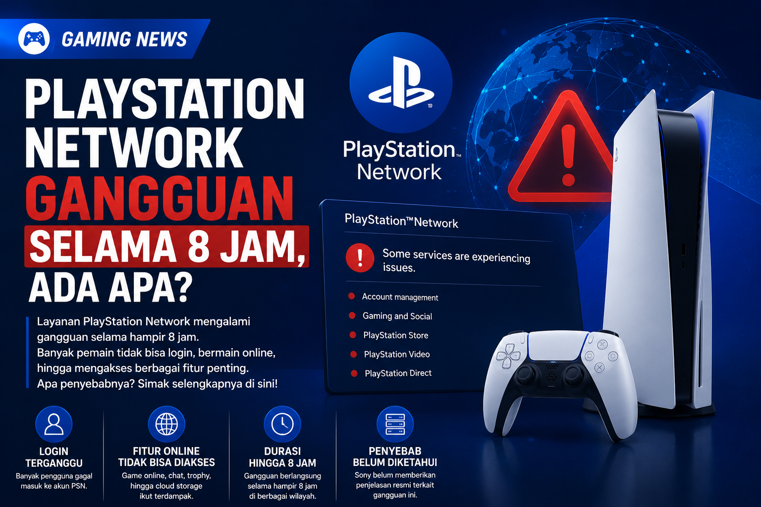 Layanan PlayStation Network Sempat Lumpuh Hampir 8 Jam, Ini Dampaknya bagi Para Gamer