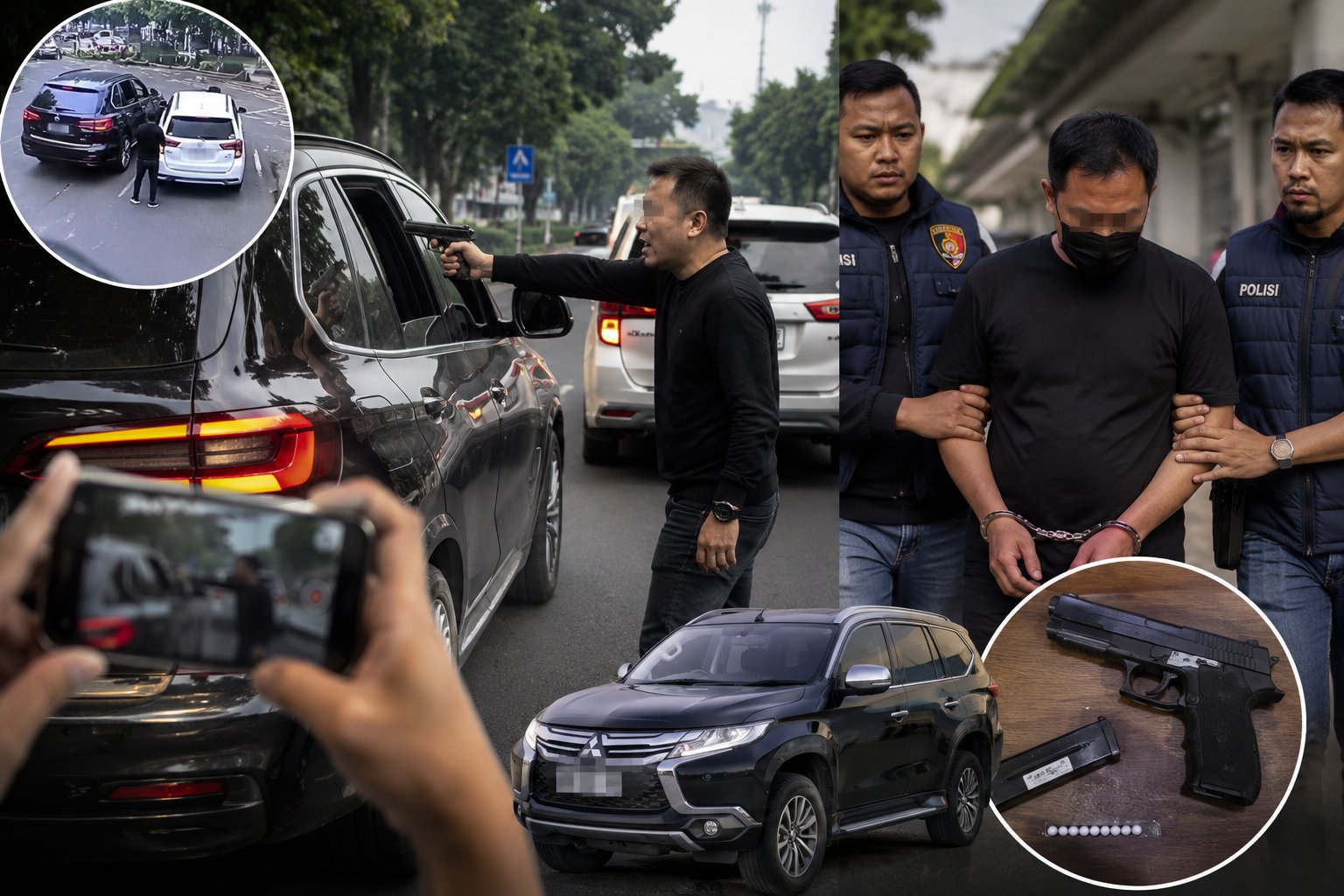 Viral Aksi Koboi Jalanan di Depok, Fakta di Balik Todongan Airsoft Gun yang Berujung Penjara