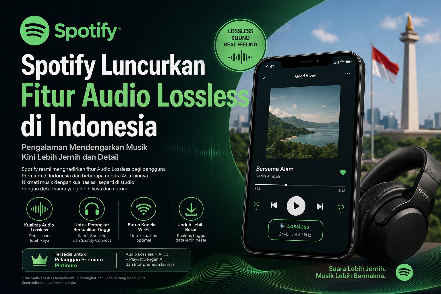 Spotify Resmi Luncurkan Fitur Audio Lossless di Indonesia, Pengalaman Mendengarkan Musik Kini Lebih Jernih