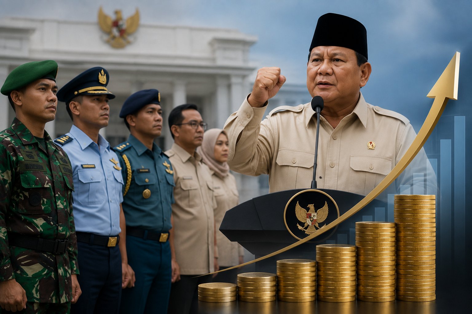 Presiden Prabowo Resmi Naikkan Tunjangan Kinerja TNI dan Pegawai Kemhan, Ini Alasannya!