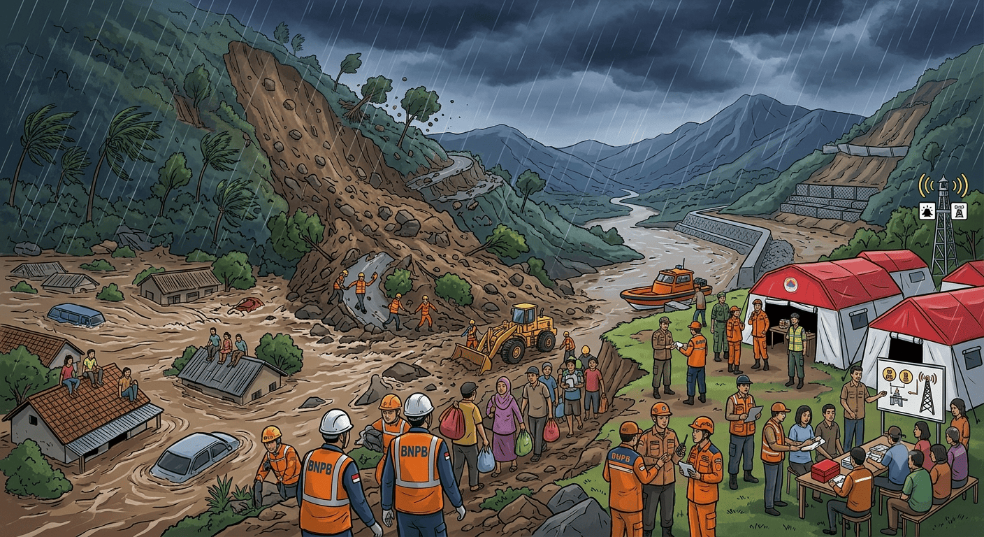 Cuaca Ekstrem Meningkatkan Risiko Banjir dan Longsor, Kesiapsiagaan Daerah Perlu Diperkuat