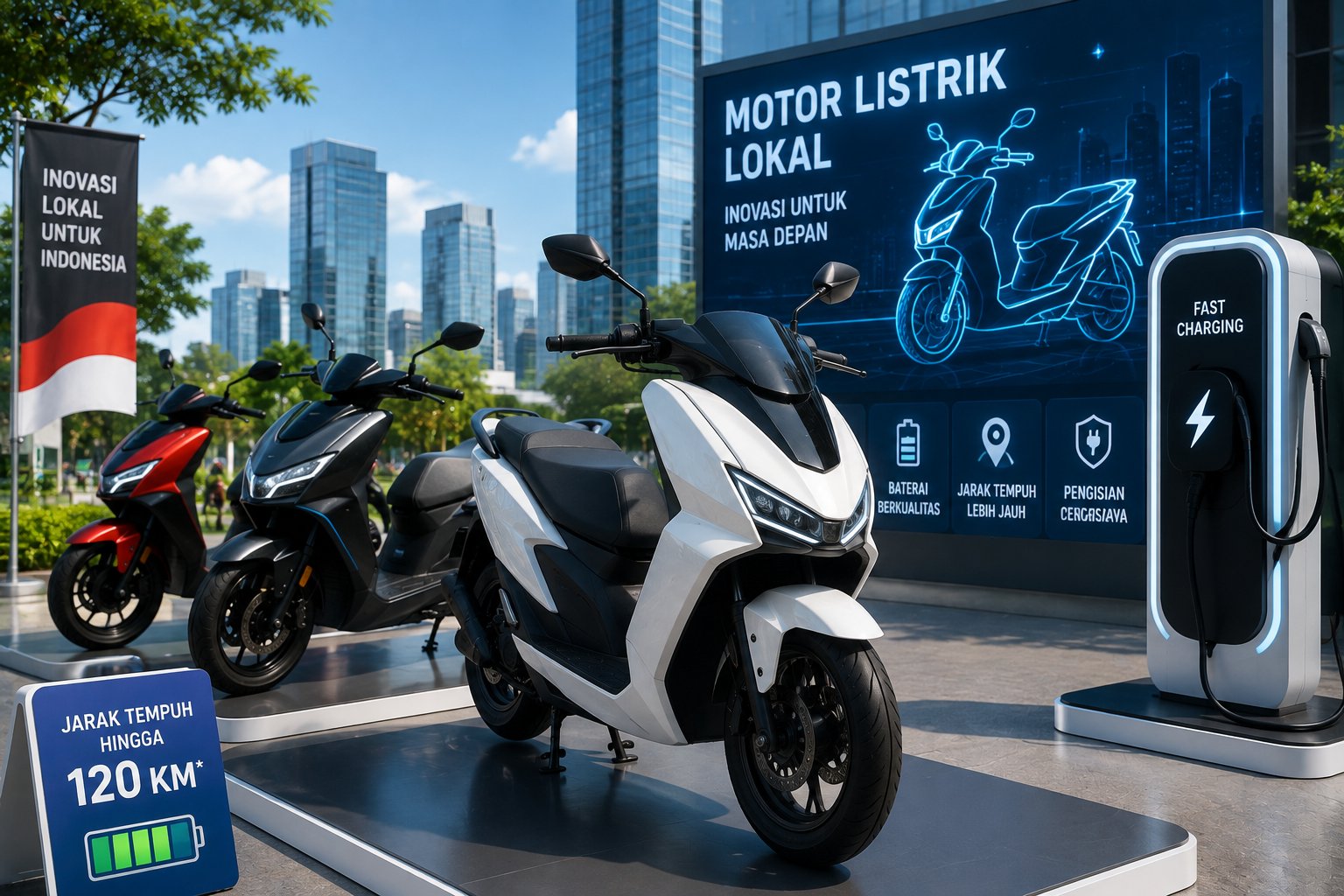 Motor Listrik Lokal Semakin Diminati, Inovasi Desain dan Jarak Tempuh Jadi Andalan