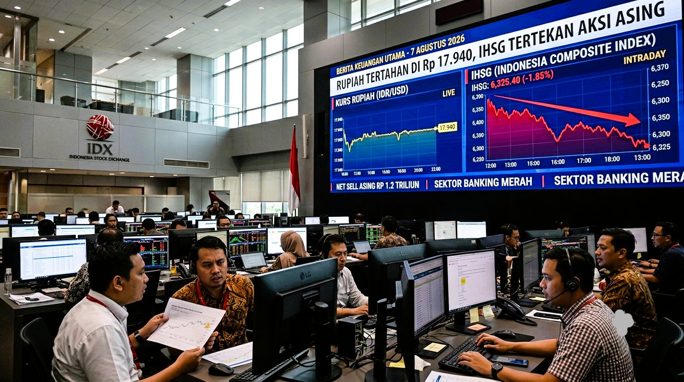 Rupiah Tertahan di Kisaran Rp 17.940 per Dolar AS, IHSG Tertekan Aksi Lepas Saham Investor Asing