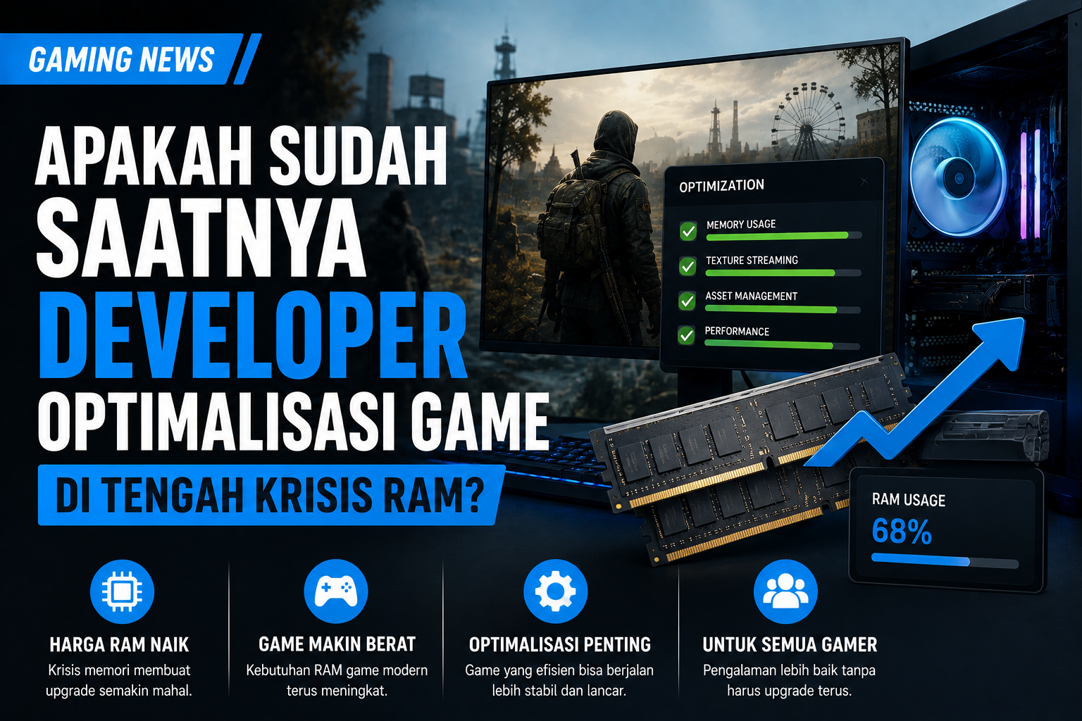 Krisis RAM Makin Terasa, Apakah Developer Game Harus Mulai Serius Mengejar Optimasi?