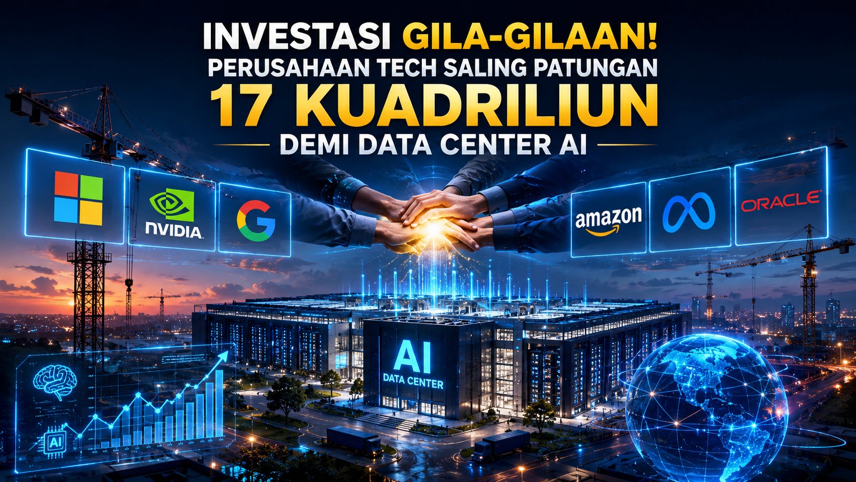 Investasi Gila-gilaan! Perusahaan Tech Saling Patungan 17 Kuadriliun demi Data Center AI