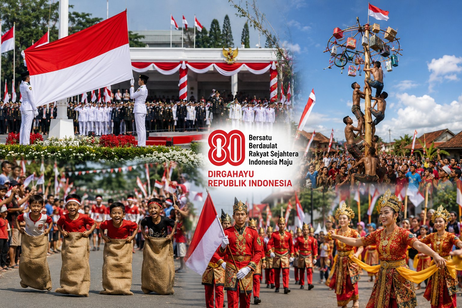 Semarak HUT ke-81 RI, Dari Upacara Khidmat hingga Kemeriahan Tradisi Warga di Seluruh Pelosok Negeri