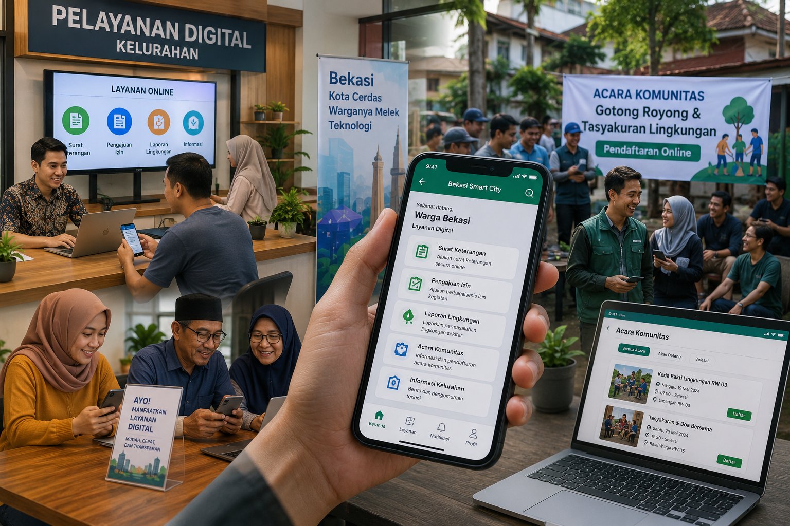 Warga Bekasi Makin Melek Teknologi, Urus Administrasi Lingkungan dan Acara Komunitas Kini Serba Digital