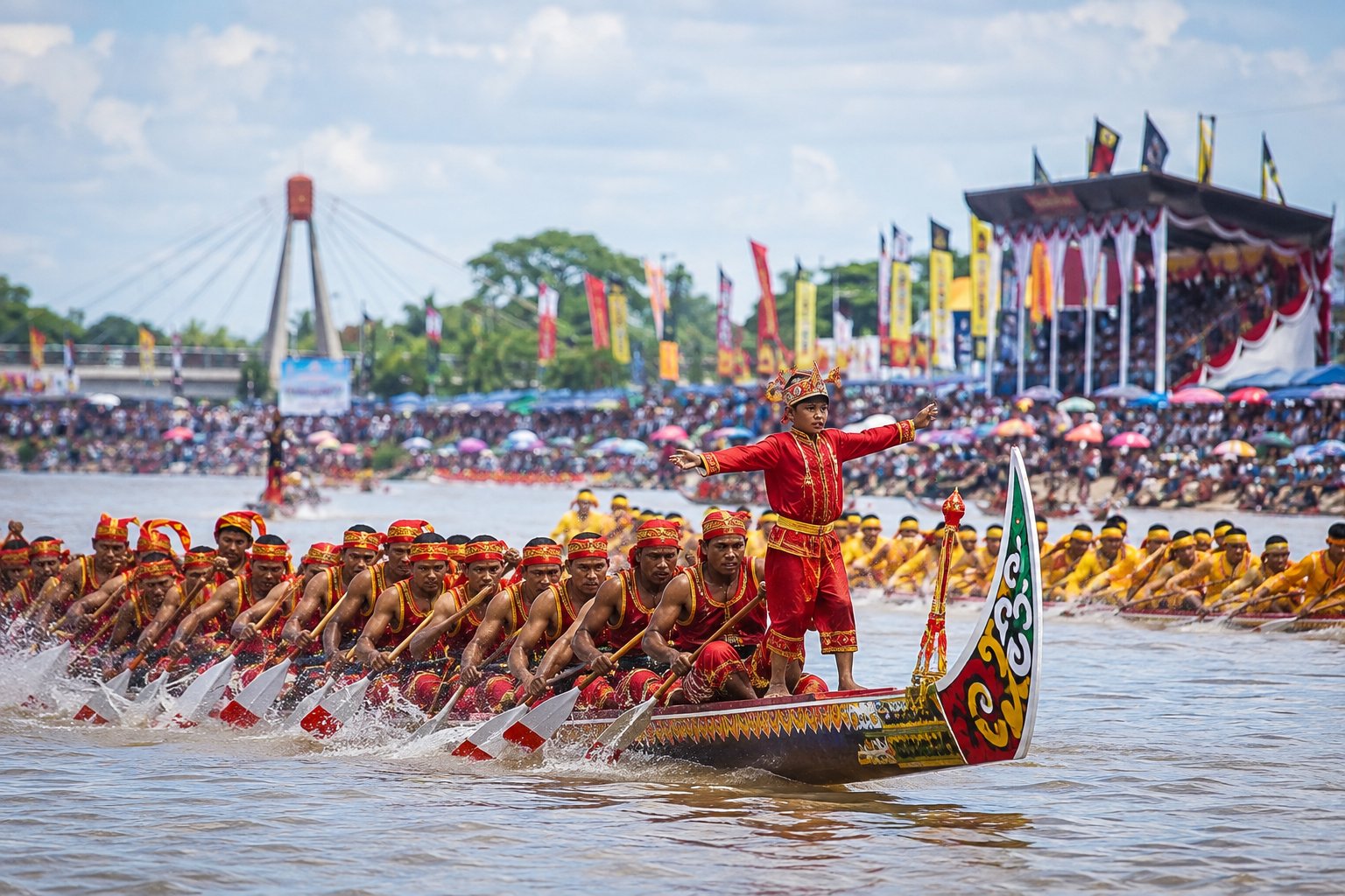 Festival Pacu Jalur Kuansing Resmi Dibuka, Tradisi Budaya Mendunia